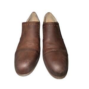 Korks Brown Leather Slip-On Shoes Size 10 Never Worn Comfort Loafers